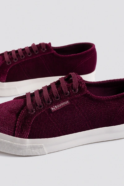 Shop Superga Corduroyw 2730 Purple In Bordeaux