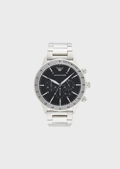 Shop Emporio Armani Steel Strap Watches - Item 50234897 In Silver