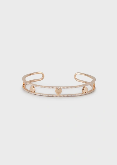 Shop Emporio Armani Bracelets - Item 50234713 In Rose Gold