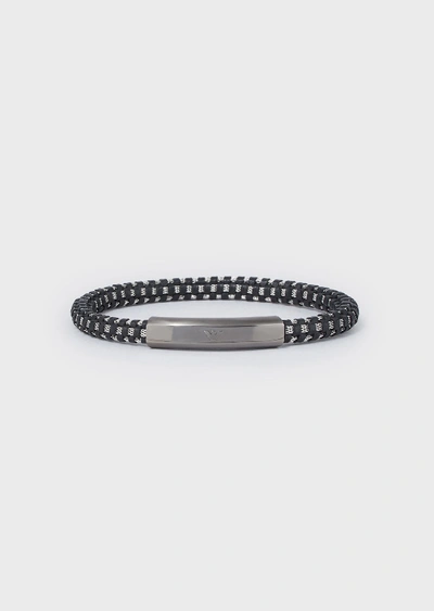 Shop Emporio Armani Bracelets - Item 50234722 In Black