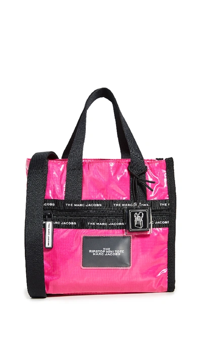 Shop Marc Jacobs Mini Tote Bag In Bright Pink