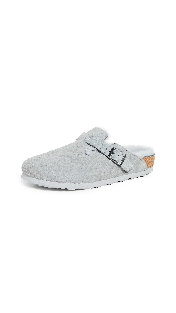 birkenstock shearling gray