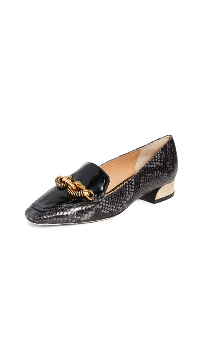 Shop Tory Burch Jessa 25mm Loafers In Perfect Black/perfect Black