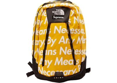 Pre-owned Supreme  The North Face By Any Means Base Camp Crimp Backpack Yellow