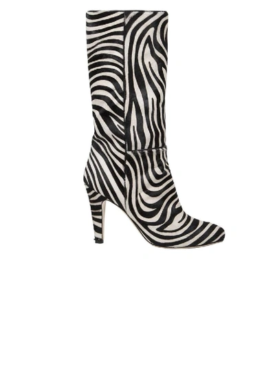 Shop Brother Vellies Zebra Plams Boot In Black & White