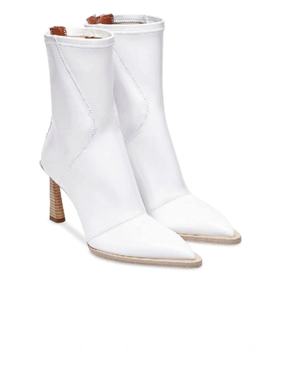 Shop Fendi Neoprene Ankle Boots White