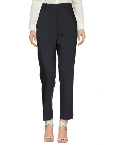 Shop Jil Sander Casual Pants In Dark Blue