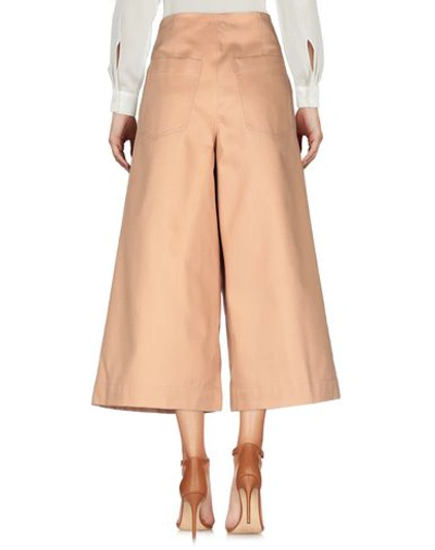 Shop Jil Sander Cropped Pants & Culottes In Sand