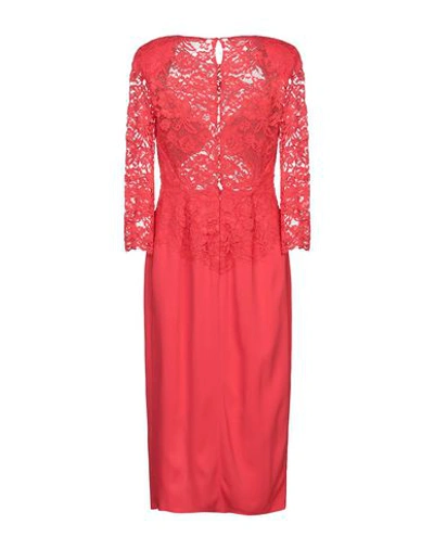 Elisabetta Franchi Midi Dresses In Red