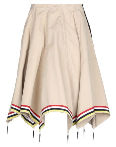 Shop Jw Anderson Midi Skirts In Beige