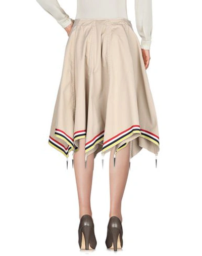 Shop Jw Anderson Midi Skirts In Beige