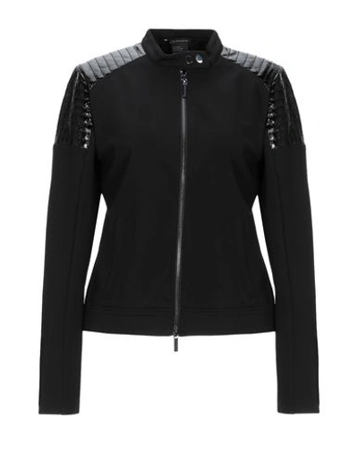 Shop Armani Exchange Jacket In Black