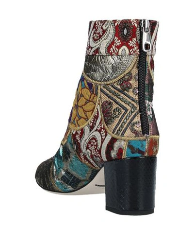 Shop Dolce & Gabbana Woman Ankle Boots Rust Size 10.5 Textile Fibers