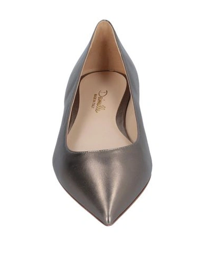 Shop Deimille Ballet Flats In Bronze