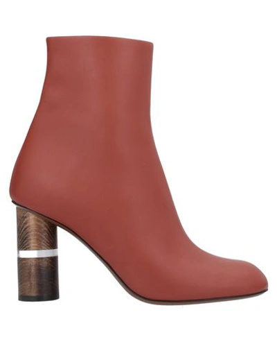 Shop Neous Woman Ankle Boots Brick Red Size 10.5 Calfskin