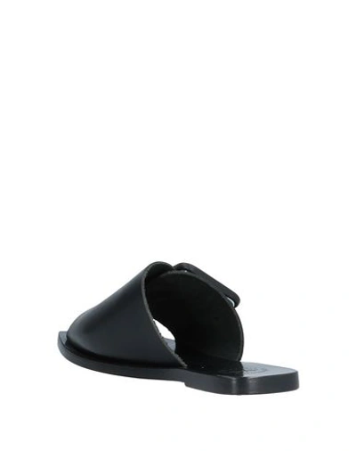 Shop Atp Atelier Woman Sandals Black Size 7 Cowhide