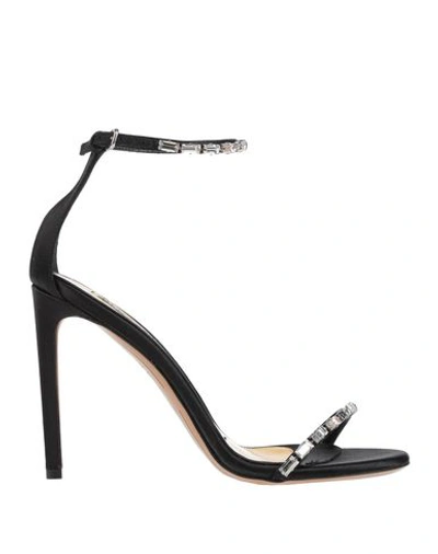 Shop Alexandre Vauthier Woman Sandals Black Size 11 Textile Fibers