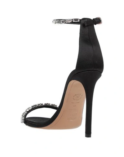 Shop Alexandre Vauthier Woman Sandals Black Size 11 Textile Fibers