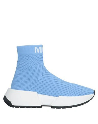 Shop Mm6 Maison Margiela Sneakers In Sky Blue