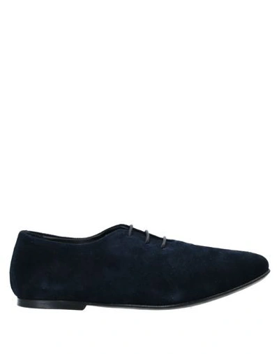 Shop Ernesto Dolani Lace-up Shoes In Dark Blue
