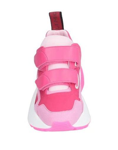 Shop Stella Mccartney Woman Sneakers Fuchsia Size 7 Textile Fibers In Pink