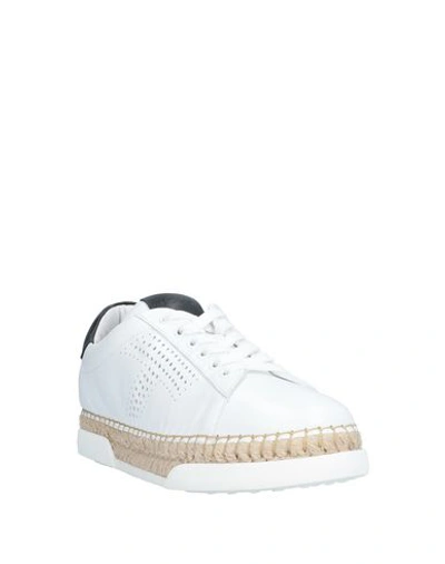 Shop Tod's Sneakers In White