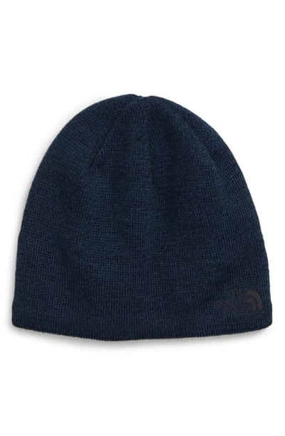 Shop The North Face Jim Beanie In Blue Wing Teal/ Urban Navy