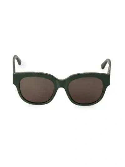 Shop Stella Mccartney 54mm Square Sunglasses In Green