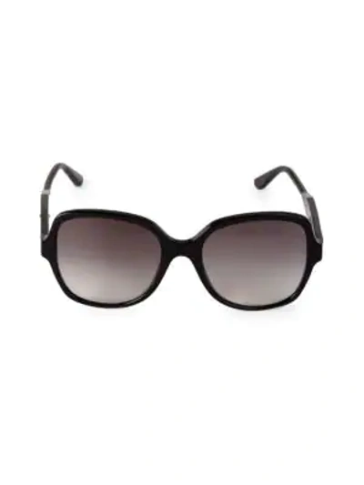 Shop Bottega Veneta Women's 54mm Oversized Square Sunglasses In Black