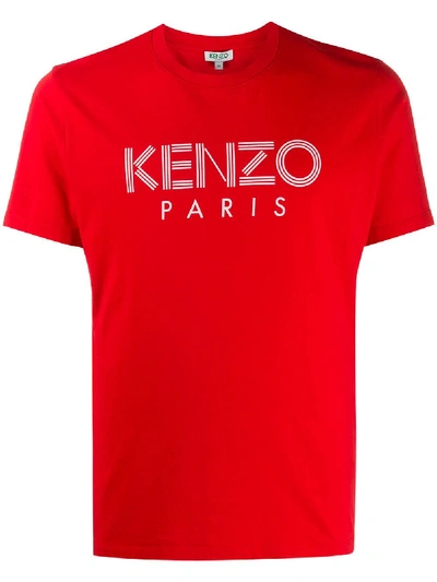 Shop Kenzo Classic Cotton T-shirt In Red