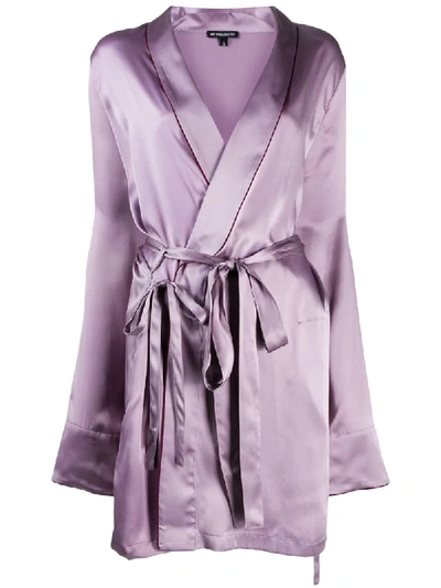 Shop Ann Demeulemeester Wrap Front Shirt In Purple
