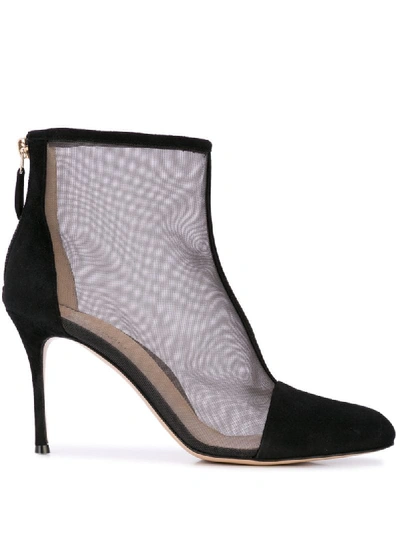 Shop Marion Parke Dolby Mesh Boots In Black
