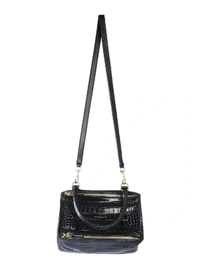 Shop Givenchy Small Pandora Bag In Nero