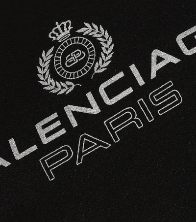 Shop Balenciaga Printed T-shirt In Black