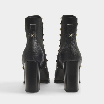 Shop Valentino Beatle 80/90 Ankle Boots In Black Leather