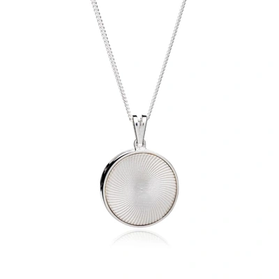 Shop Rachel Jackson London Sunburst Birthstone Amulet Necklace Silver July