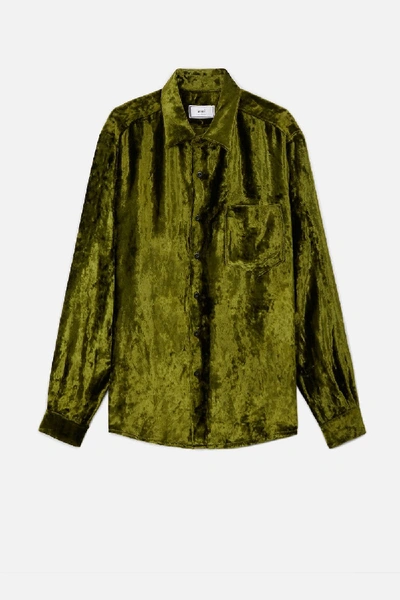 Shop Ami Alexandre Mattiussi Classic-wide Fit Shirt In Green