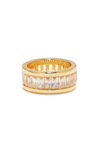 Shop Vince Camuto Baguette Ring In Gold