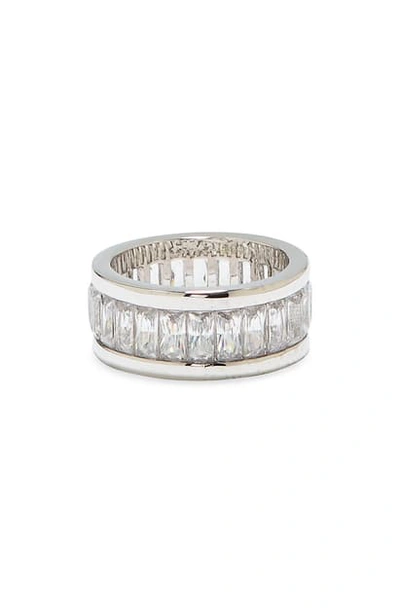 Shop Vince Camuto Baguette Ring In Silver