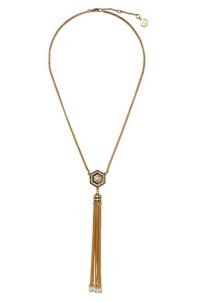 Shop Vince Camuto Tassel Pendant Necklace In Gold
