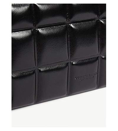 Shop Bottega Veneta Padded Zip-up Leather Wallet In Black