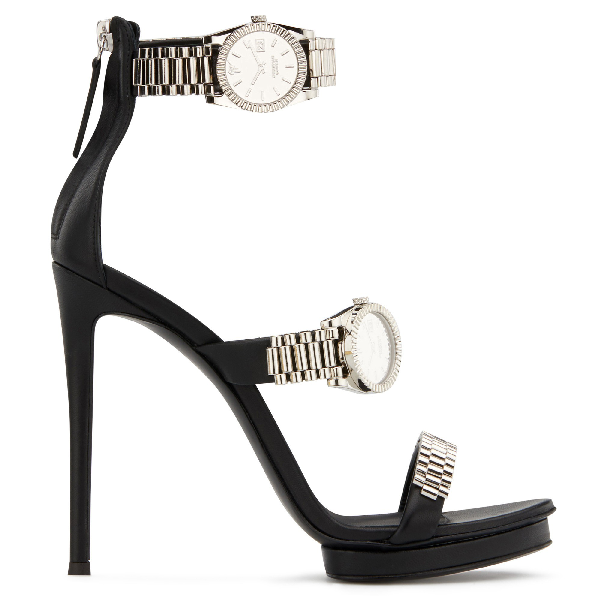 giuseppe zanotti heels with watch