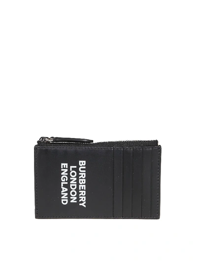 Shop Burberry Alwyn Leather Card Case In Black