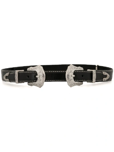 Western Embossed Belt In Black