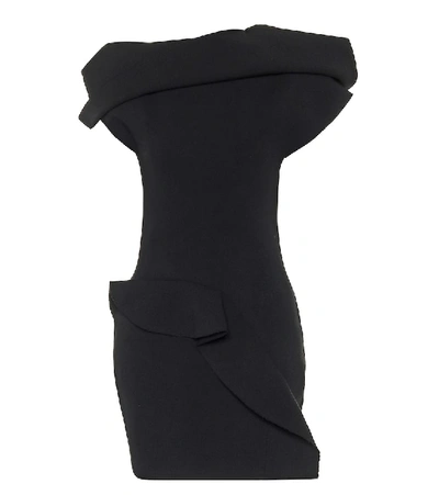 Shop Rick Owens Asymmetric Minidress In Black