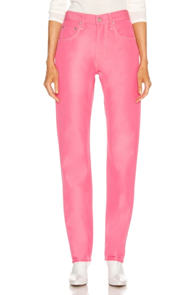 Shop Helmut Lang Masc Hi Straight In Prism Pink