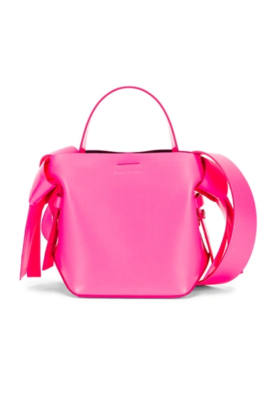 Shop Acne Studios Micro Musubi Bag In Fluo Pink