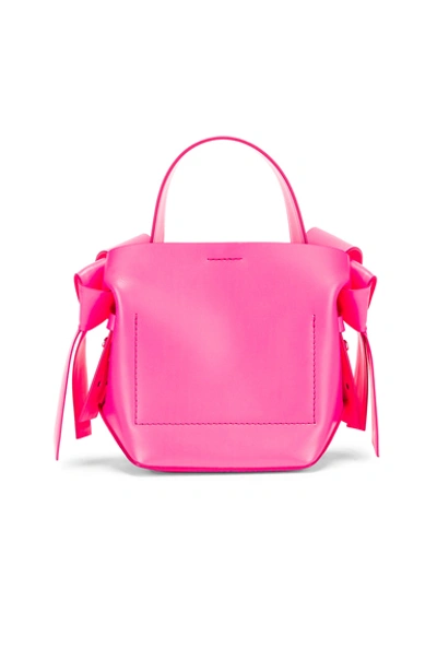 Shop Acne Studios Micro Musubi Bag In Fluo Pink