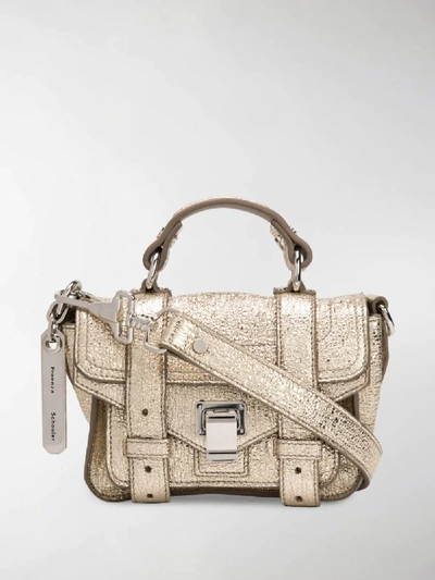 Shop Proenza Schouler Ps1 Micro Bag In Gold