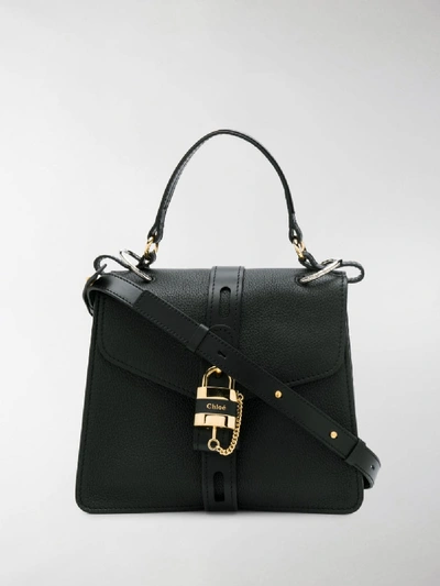 Shop Chloé Aby Shoulder Bag In Black